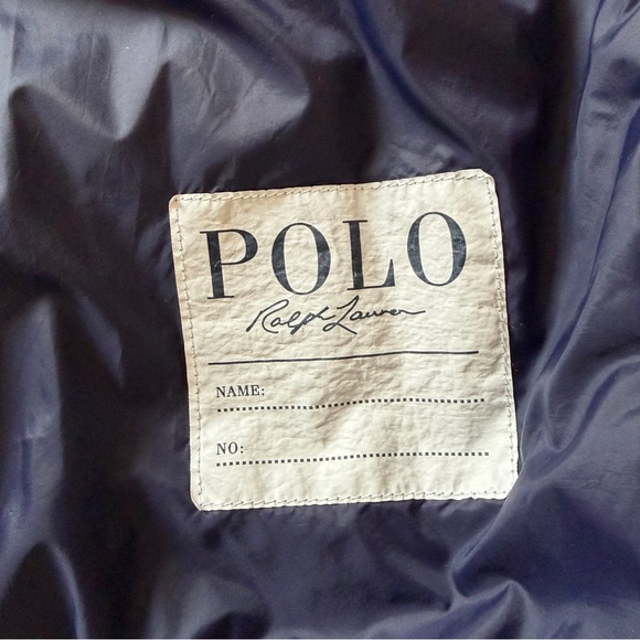 Polo Ralph Lauren Quilted Barn Jacket Girls Size Large (10/12) Navy Blue - Picture 5 of 13